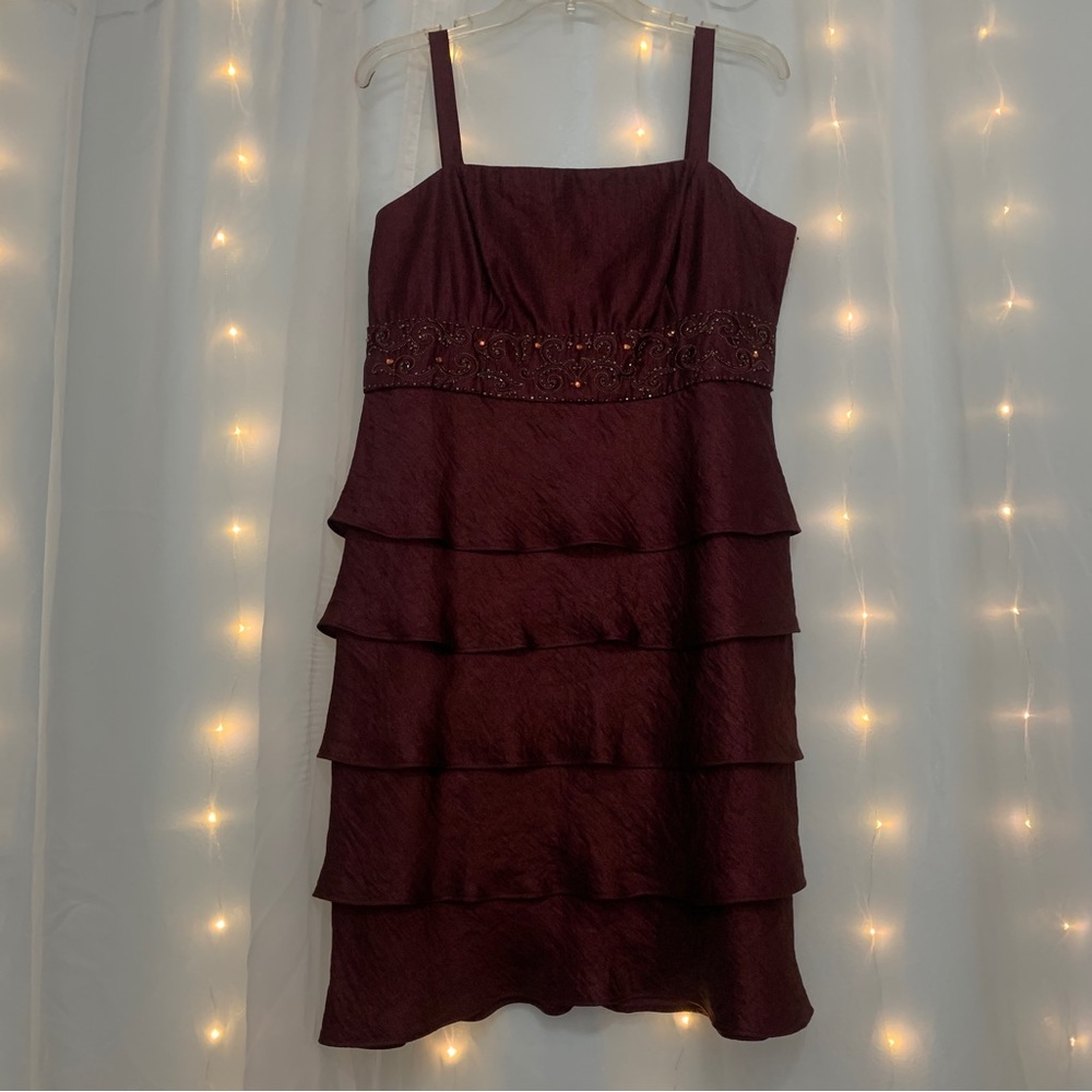 Two Piece Ruffled Tiered Dress
